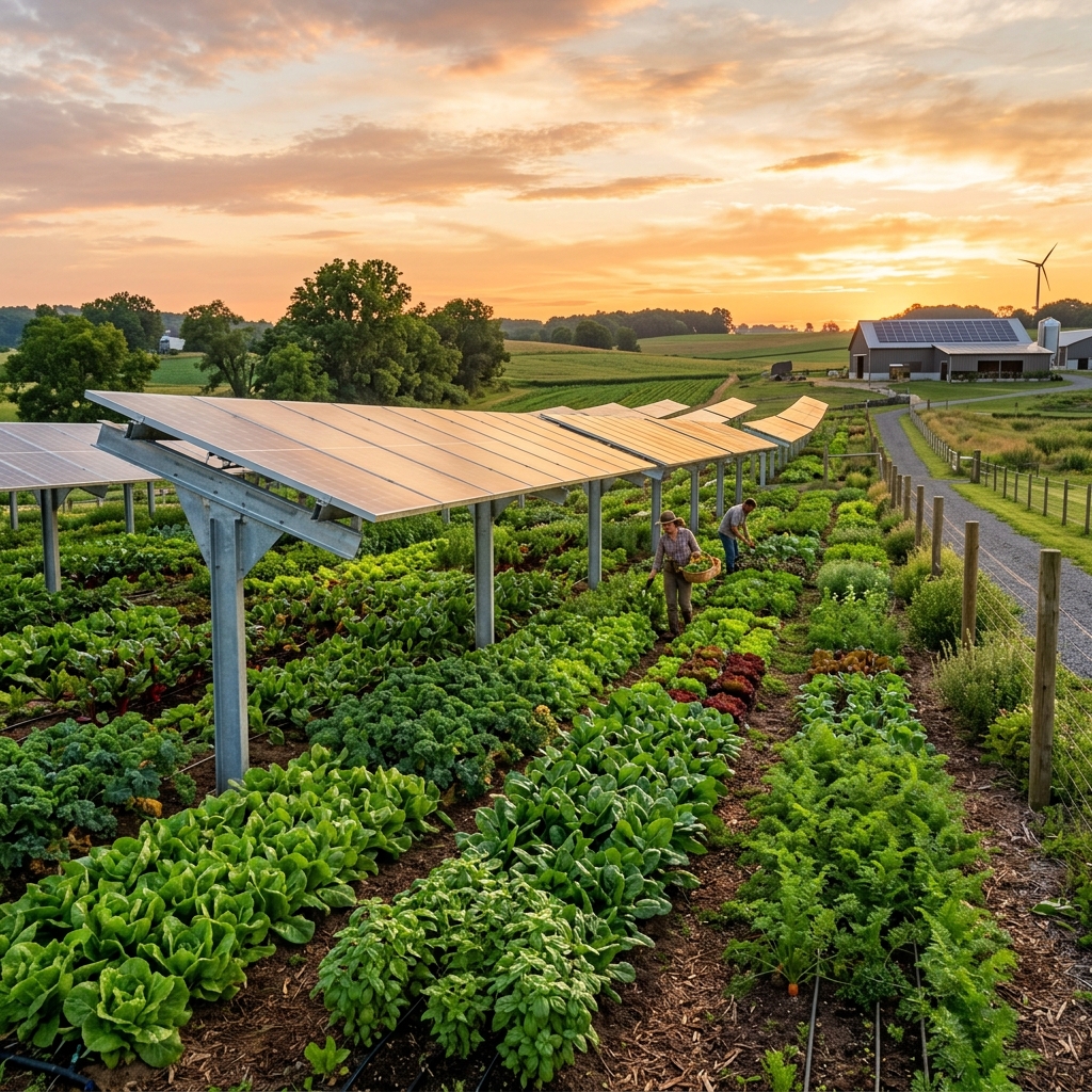 Solar garden installation